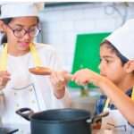 International cooking day camp for children/youth in English and Spanish in Kaunas